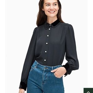 Kate Spade Pearl Button Blouse